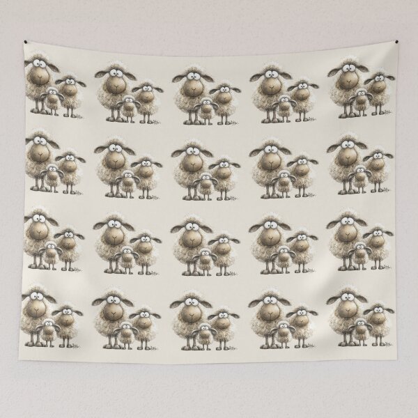 Item preview, Gorgeous Sheep ' The Fluff Berries ’ BY SHiRLeY MacARTHuR designed and sold by Shirley MacArthur Art.
