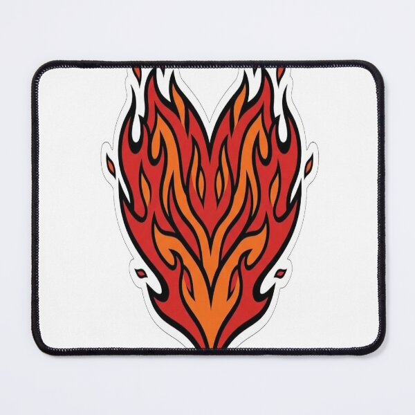Item preview, Flame Heart Sticker – Aesthetic Burning Heart Design designed and sold by TheFlamedArts.
