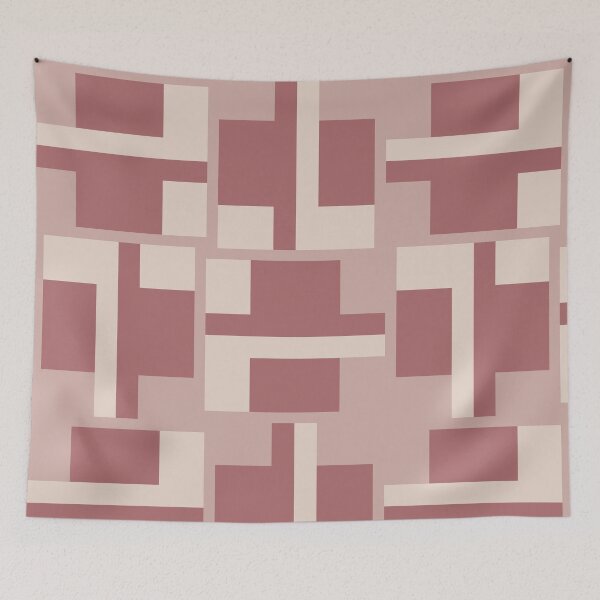 Item preview, Pink geometric seamless repeating pattern designed and sold by SeamlessDsign.