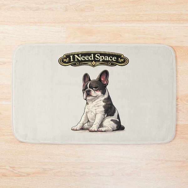 Item preview, I Need Space French Bulldog – Introvert Funny Dog Meme Sticker designed and sold by Frenchie Fever.