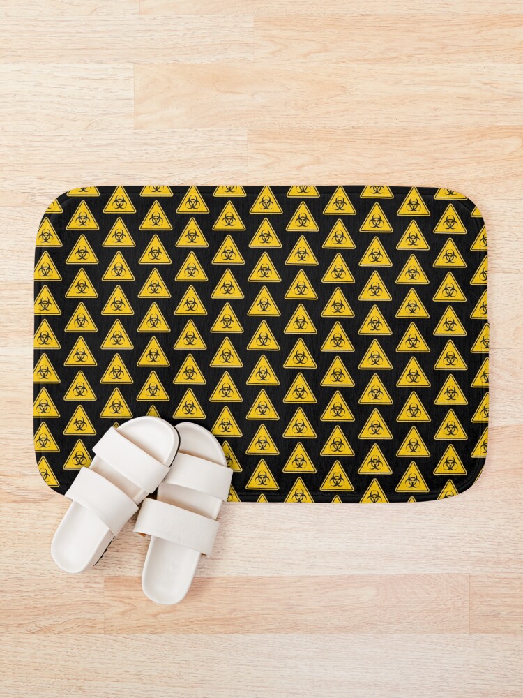 Thumbnail 1 of 6, Bath Mat, Biohazard Sign designed and sold by sifis.