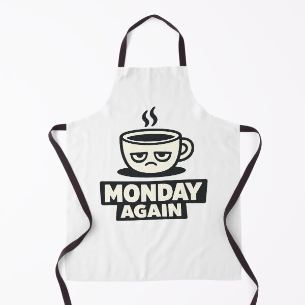 Item preview, Monday Again Funny Coffee Minimal Tired Mood Design designed and sold by Echo-Draw.