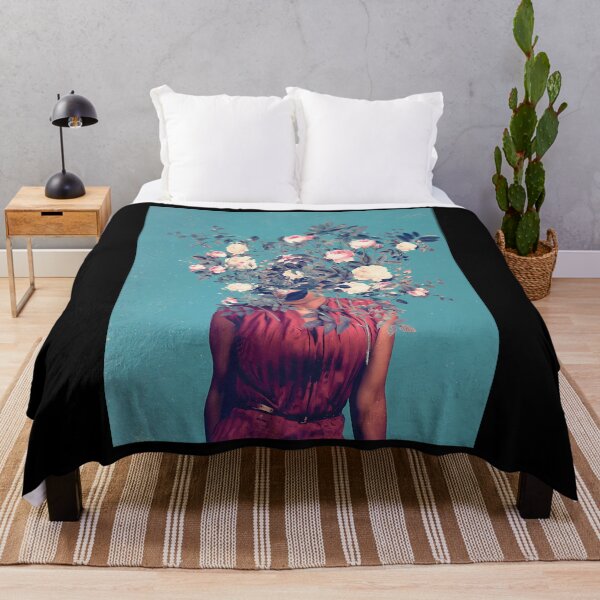 Item preview, Surreal Floral Head Botanical Portrait designed and sold by ugmrbhbm6.