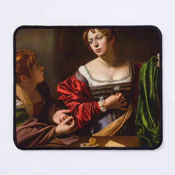 Item preview, Martha and Mary Magdalene Caravaggio Baroque Religious Painting designed and sold by TheSoulOfArt.