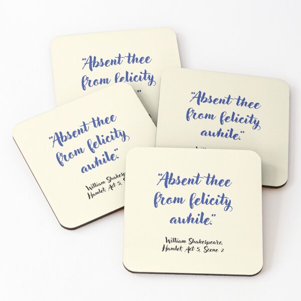 Item preview, Cool Shakespeare Quote from Hamlet designed and sold by CharlottePlaceArt.