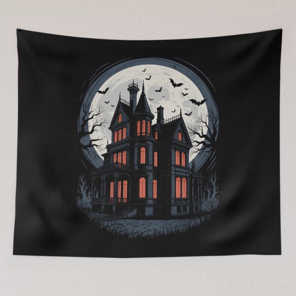 Item preview, Gothic Haunted House - Spooky Halloween Mansion designed and sold by PunkNation-Arts.