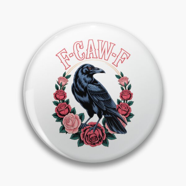 Item preview, Gothic Raven Halloween F Caw F Crow Rose designed and sold by PunkNation-Arts.