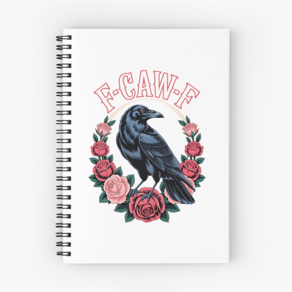 Item preview, Gothic Raven Halloween F Caw F Crow Rose designed and sold by PunkNation-Arts.