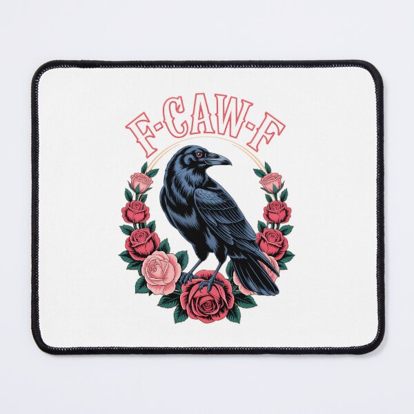 Item preview, Gothic Raven Halloween F Caw F Crow Rose designed and sold by PunkNation-Arts.