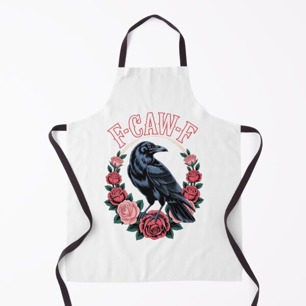 Item preview, Gothic Raven Halloween F Caw F Crow Rose designed and sold by PunkNation-Arts.