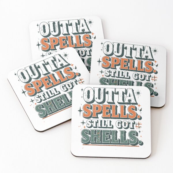 Item preview, Outta Spells But Not Outta Shells-fantasy meme, funny wizard, sarcasm designed and sold by ChameraDesign.