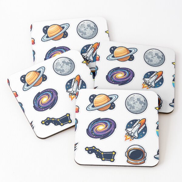 Item preview, Cosmic Space Exploration and Galaxy Adventure Sticker Pack designed and sold by KINGSMILESTORE.
