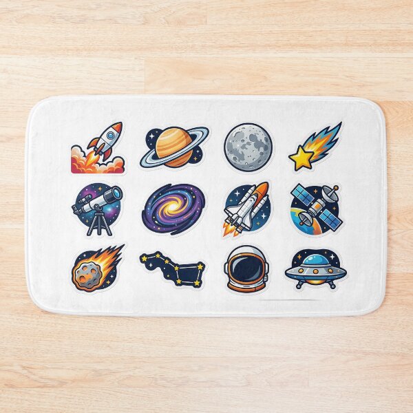 Item preview, Cosmic Space Exploration and Galaxy Adventure Sticker Pack designed and sold by KINGSMILESTORE.
