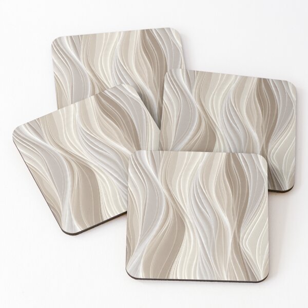 Item preview, Minimal Wave Pattern – Beige Neutral Flowing Line Seamless Art designed and sold by OpenDreamArts.