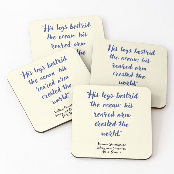 Item preview, Shakespeare Quote from Antony and Cleopatra designed and sold by CharlottePlaceArt.