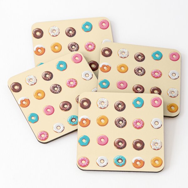 Item preview, Colorful Glazed Donuts Pop Art Grid Pattern designed and sold by AlxVel.