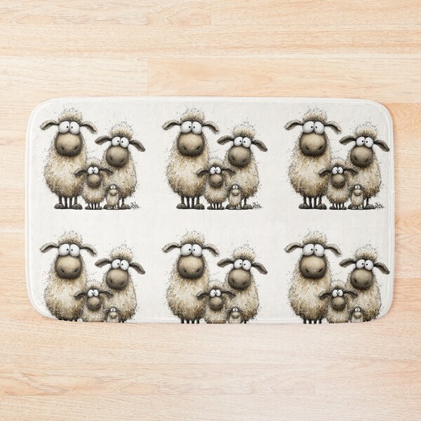Item preview, Copy of Gorgeous Sheep ' The Snowball Family ’ BY SHiRLeY MacARTHuR designed and sold by Shirley MacArthur Art.