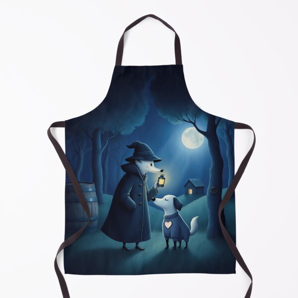 Item preview, Midnight Lantern – Whimsical Night Walk with Loyal Friend designed and sold by Whimsical Hug.