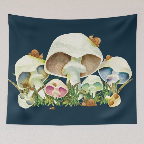 Item preview, Mushrooms and Garden Snails designed and sold by Karin Taylor.