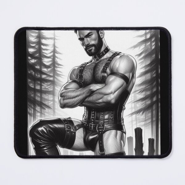 Item preview, Gay Leather Gods Forest Heat Tom of Finland Tribute Berlin Pride Graphic Design designed and sold by ItsAKinkThing.