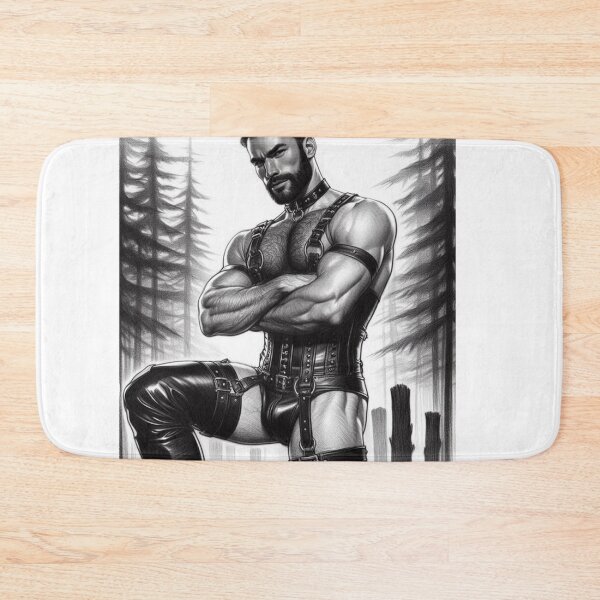 Item preview, Gay Leather Gods Forest Heat Tom of Finland Tribute Berlin Pride Graphic Design designed and sold by ItsAKinkThing.