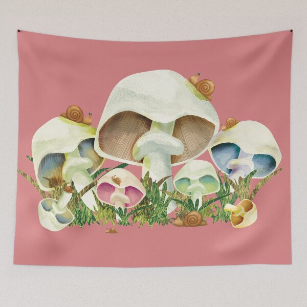 Item preview, Mushrooms and Garden Snails designed and sold by Karin Taylor.
