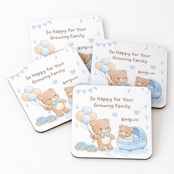 Item preview, Congratulations New Baby Korean Cute Greeting  designed and sold by HowToCanadian.