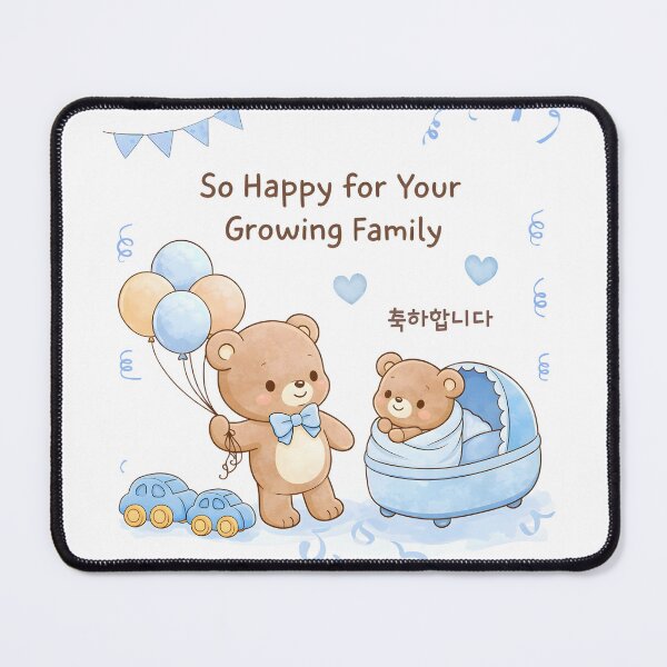 Item preview, Congratulations New Baby Korean Cute Greeting designed and sold by HowToCanadian.