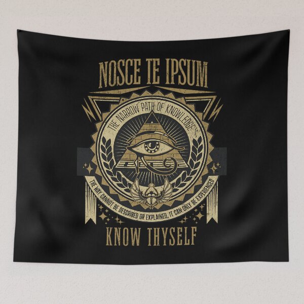 Item preview, Nosce Te Ipsum Eye Of Horus Occult Art designed and sold by ugmrbhbm6.