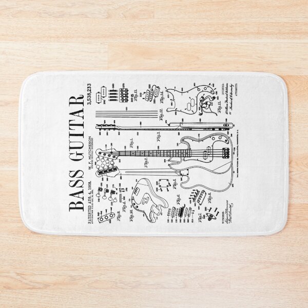 Item preview, Bass Player Bassist Music Instrument Musician Vintage Patent designed and sold by GrandeDuc.