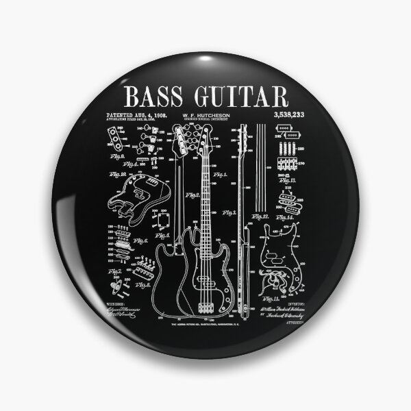 Item preview, Bass Player Bassist Music Instrument Musician Vintage Patent designed and sold by GrandeDuc.