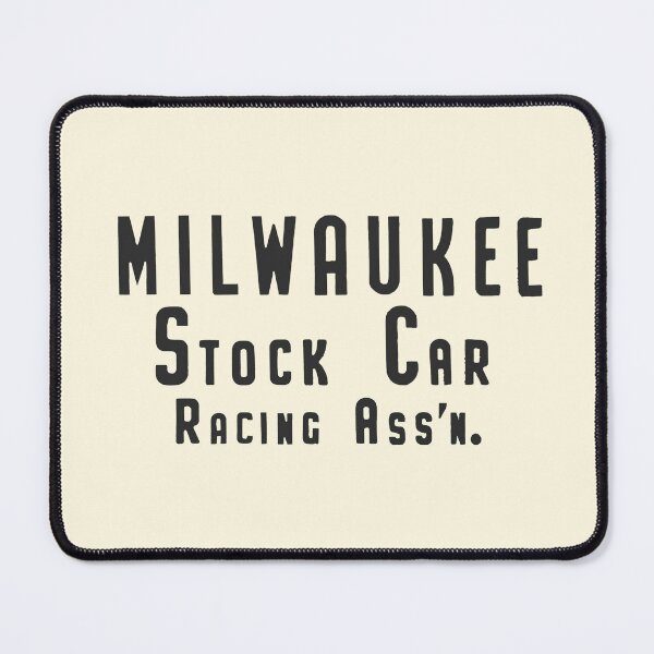Item preview, Milwaukee Stock Car Racing Association - vintage black print designed and sold by retropetrol.