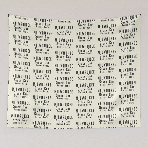 Item preview, Milwaukee Stock Car Racing Association - vintage black print designed and sold by retropetrol.