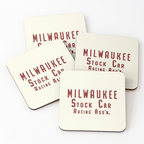 Item preview, Milwaukee Stock Car Racing Association - vintage red print designed and sold by retropetrol.