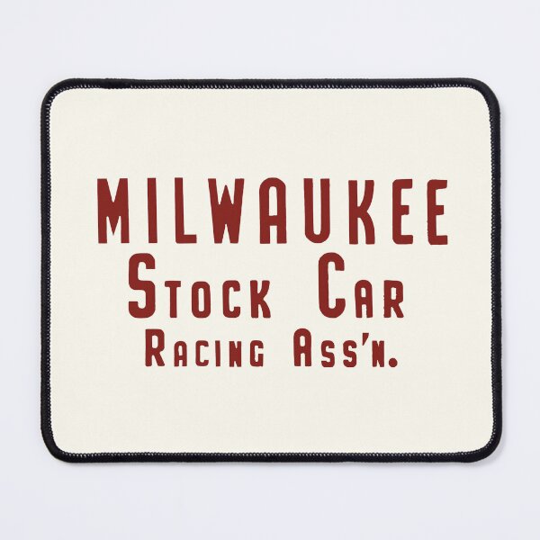 Item preview, Milwaukee Stock Car Racing Association - vintage red print designed and sold by retropetrol.
