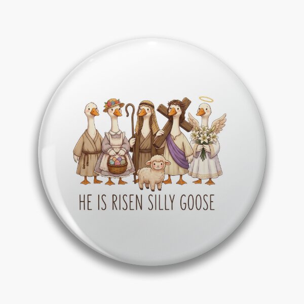 Item preview, He Is Risen Silly Goose - Funny Christian Easter Sublimation Design - Cute Religious Goose Clipart designed and sold by koffmannohe.