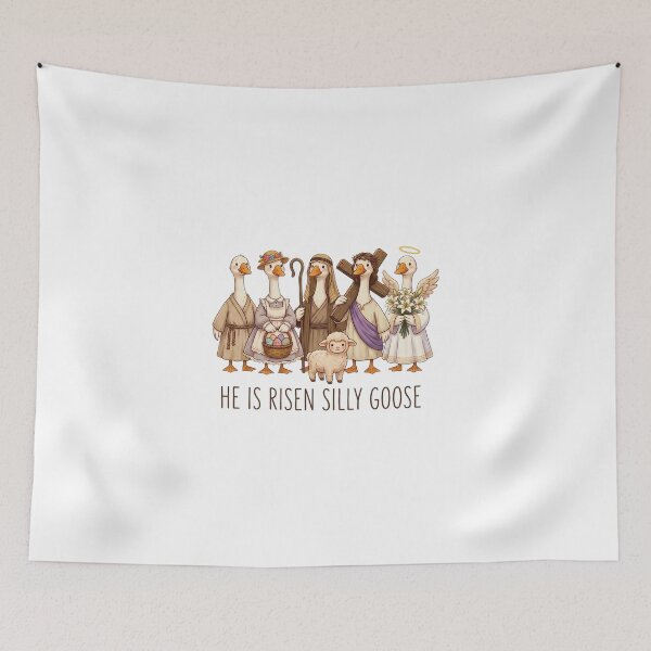 Item preview, He Is Risen Silly Goose - Funny Christian Easter Sublimation Design - Cute Religious Goose Clipart designed and sold by koffmannohe.