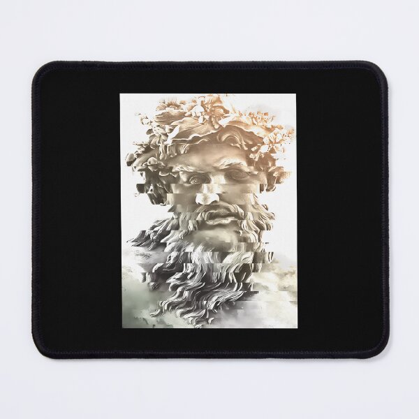 Item preview, Glitched Zeus Statue Vaporwave Bust Art designed and sold by ugmrbhbm6.