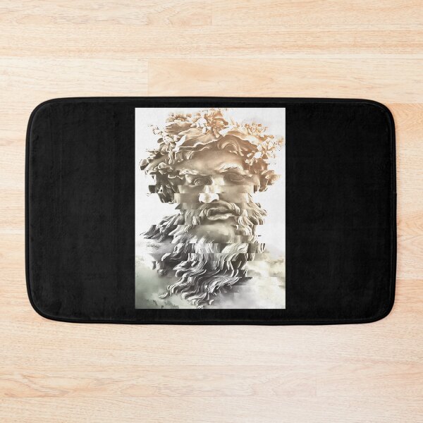 Item preview, Glitched Zeus Statue Vaporwave Bust Art designed and sold by ugmrbhbm6.