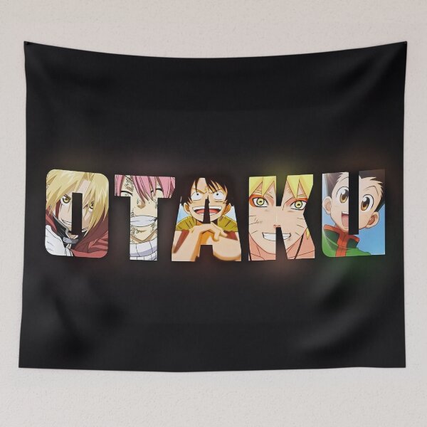 Item preview, OTAKU Minimal Anime Typography – Clean Dark Aesthetic Design designed and sold by PosterFuel.
