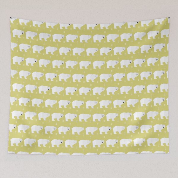Item preview, Polar bears on green designed and sold by reneesillus.