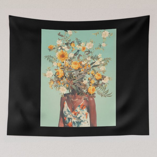 Item preview, Vintage Floral Vase Surreal Portrait Art designed and sold by ugmrbhbm6.