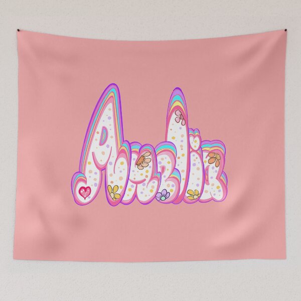 Item preview, Amelia Name Popular Girls and womens Personalized Custom gift in white and floral pastels designed and sold by Artonmytee.
