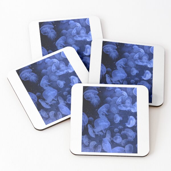 Item preview, Multiple Jellyfish Blue Photographic Print designed and sold by Mother-Nature65.