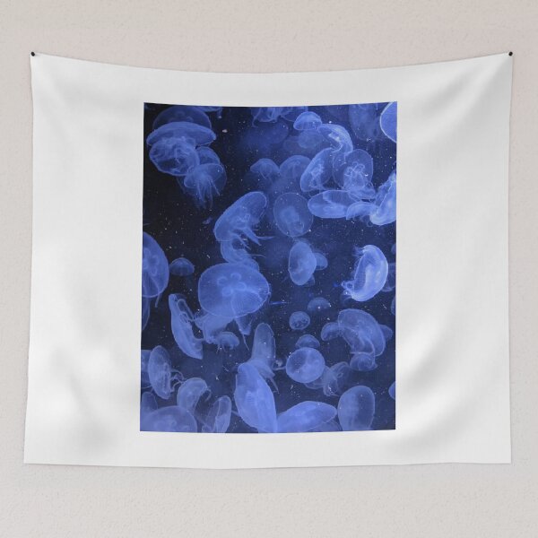 Item preview, Multiple Jellyfish Blue Photographic Print designed and sold by Mother-Nature65.