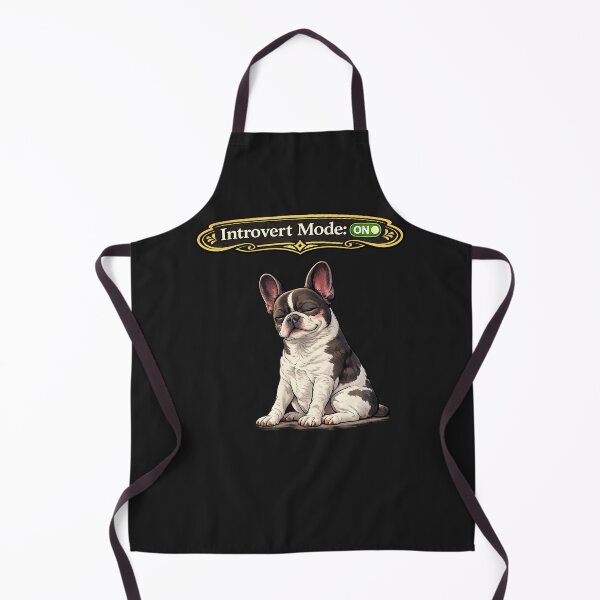 Item preview, Introvert Mode ON French Bulldog – Funny Introvert Dog Meme designed and sold by Frenchie Fever.