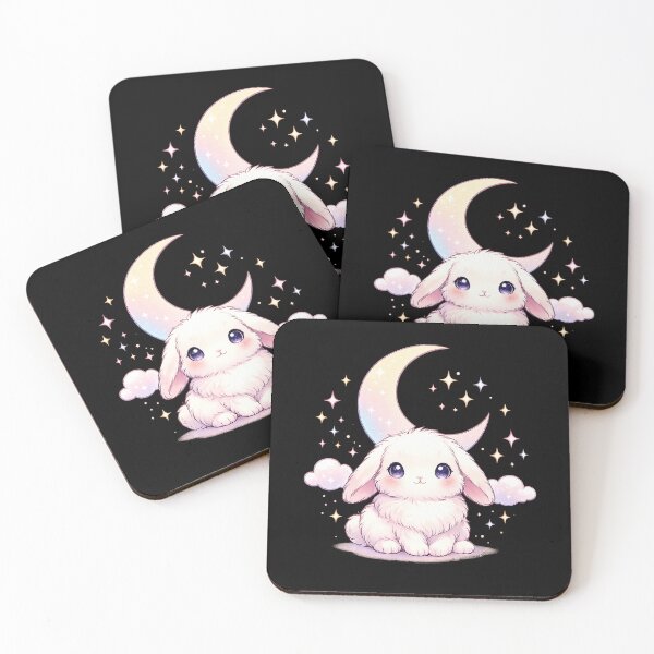 Item preview, Easter Bunny Under Pastel Moon designed and sold by SasmitaStudioCo.