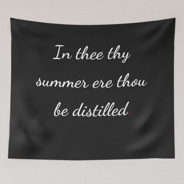 Item preview, "In thee thy summer ere thou be distilled" - handwriting white designed and sold by ariksworld.