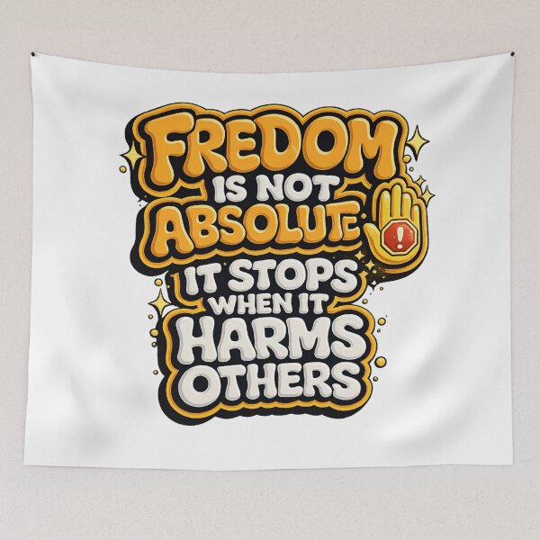 Item preview, Freedom Is Not Absolute – Ethical Freedom Quote Design designed and sold by jerskie_12tribes.