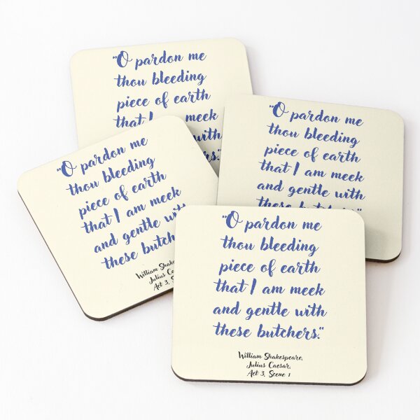 Item preview, Cool Shakespeare Quote from Julius Caesar designed and sold by CharlottePlaceArt.